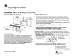 GE Advantium SCA2001BSS Microwave Oven