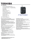Toshiba FT 8259 Cordless Phone (FT8259BK)
