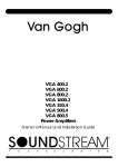 Soundstream Van Gogh VGA800.2 Car Audio Amplifier