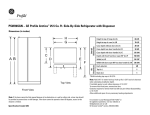 GE PSW26SGNBS Side by Side Refrigerator