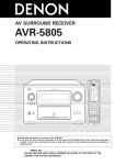 Denon AVR-5805 Receiver