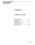 Frigidaire GLWS1233A Top Load Washer