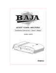 Profile BA400 Car Audio Amplifier