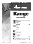 Amana AER5845QAS Electric Kitchen Range
