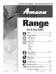 Amana AER5735QA Electric Kitchen Range