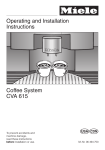 Miele CVA615 Espresso Machine - C:\Documents and Settings\yalda.ELMSWEB.000\Desktop\CVA615_us