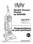 Hoover U8125-900 Savvy Bagged Upright Vacuum