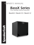 SpeakerCraft BassX-12 Subwoofer
