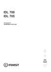 Indesit 24 in. IDL700 Built-In Dishwasher