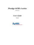 ZyXEL Communications 645R-A Series Network Router User Manual
