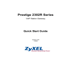ZyXEL Communications 2302R Network Router User Manual