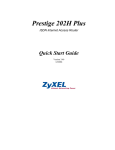 ZyXEL Communications 202H Plus Network Router User Manual