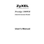 ZyXEL Communications 100WH Network Router User Manual