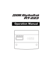 Zoom RT-223 Musical Instrument User Manual