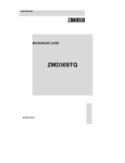 Zanussi ZMD30STQ Microwave Oven User Manual