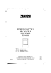 Zanussi 864510 Dishwasher User Manual