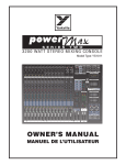 Yorkville Sound YS1011 Music Mixer User Manual