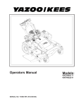 Yazoo/Kees KKFW48171, KKFW52211 Lawn Mower User Manual