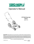 Yard-Man 573 Lawn Mower User Manual