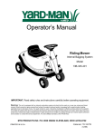 Yard-Man 13B-325-401 Lawn Mower User Manual