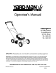 Yard-Man 11B-106C401 Lawn Mower User Manual