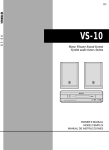 Yamaha VS-10 Stereo System User Manual