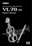 Yamaha VL70-M Musical Instrument User Manual