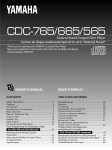 Yamaha CDC-555 Stereo System User Manual