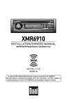 XM Satellite Radio XMR6910 Satellite Radio User Manual