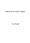 X-Micro Tech. PCI Adapter fxmicro Network Card User Manual