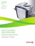 Xerox 9201 All in One Printer User Manual