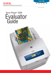 Xerox 8560 Printer User Manual