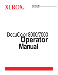 Xerox 7000 Printer User Manual