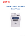 Xerox 3635MFP/S All in One Printer User Manual