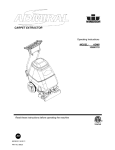 Windsor ADM8 10080170 Carpet Cleaner User Manual