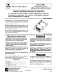 White Rodgers 50a55-286 Thermostat User Manual