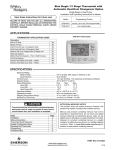 White Rodgers 37-7248A Thermostat User Manual