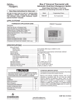 White Rodgers 37-7237A Thermostat User Manual