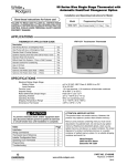 White Rodgers 1F97-1271 Thermostat User Manual