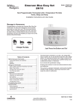 White Rodgers 1F89EZ-0251 Thermostat User Manual