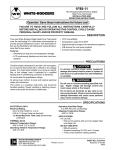 White Rodgers 1F89-11 Thermostat User Manual