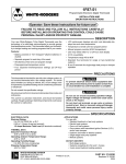 White Rodgers 1F87-51 Thermostat User Manual