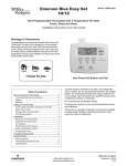 White Rodgers 1F86EZ-0251 Thermostat User Manual