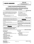 White Rodgers 1F83-261 Thermostat User Manual