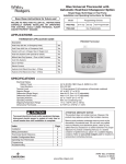 White Rodgers 1F83-0422 Thermostat User Manual
