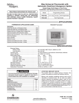 White Rodgers 1F83-0422 Thermostat Thermostat User Manual
