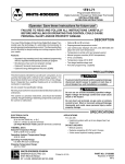 White Rodgers 1F81-71 Thermostat User Manual