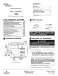 White Rodgers 1 F 78 Thermostat User Manual