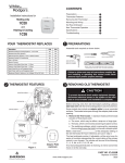 White Rodgers 1C26 Thermostat User Manual