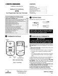 White Rodgers 1.00E+78 Thermostat User Manual